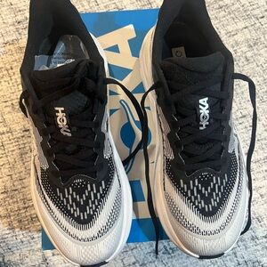Hoka One One Black and White Women's Sneakers